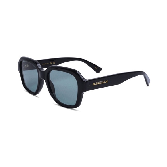NEW GUCCI BLACK BLUE SUNGLASSES GUCCI MEN EYEWEAR - Picture 2 of 5